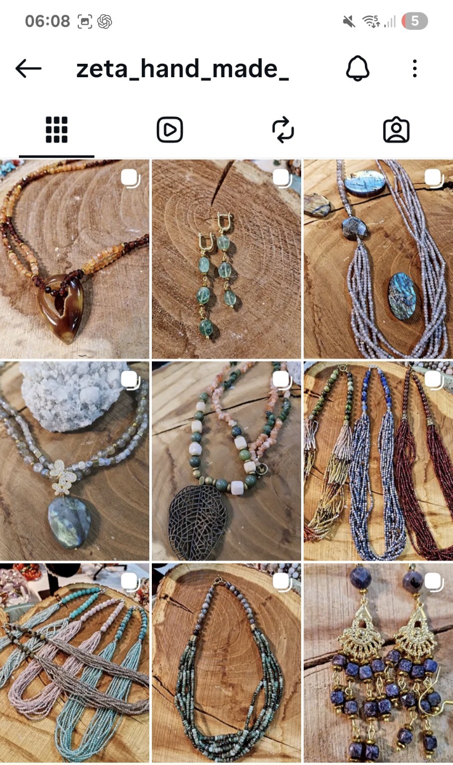 Handmade necklaces