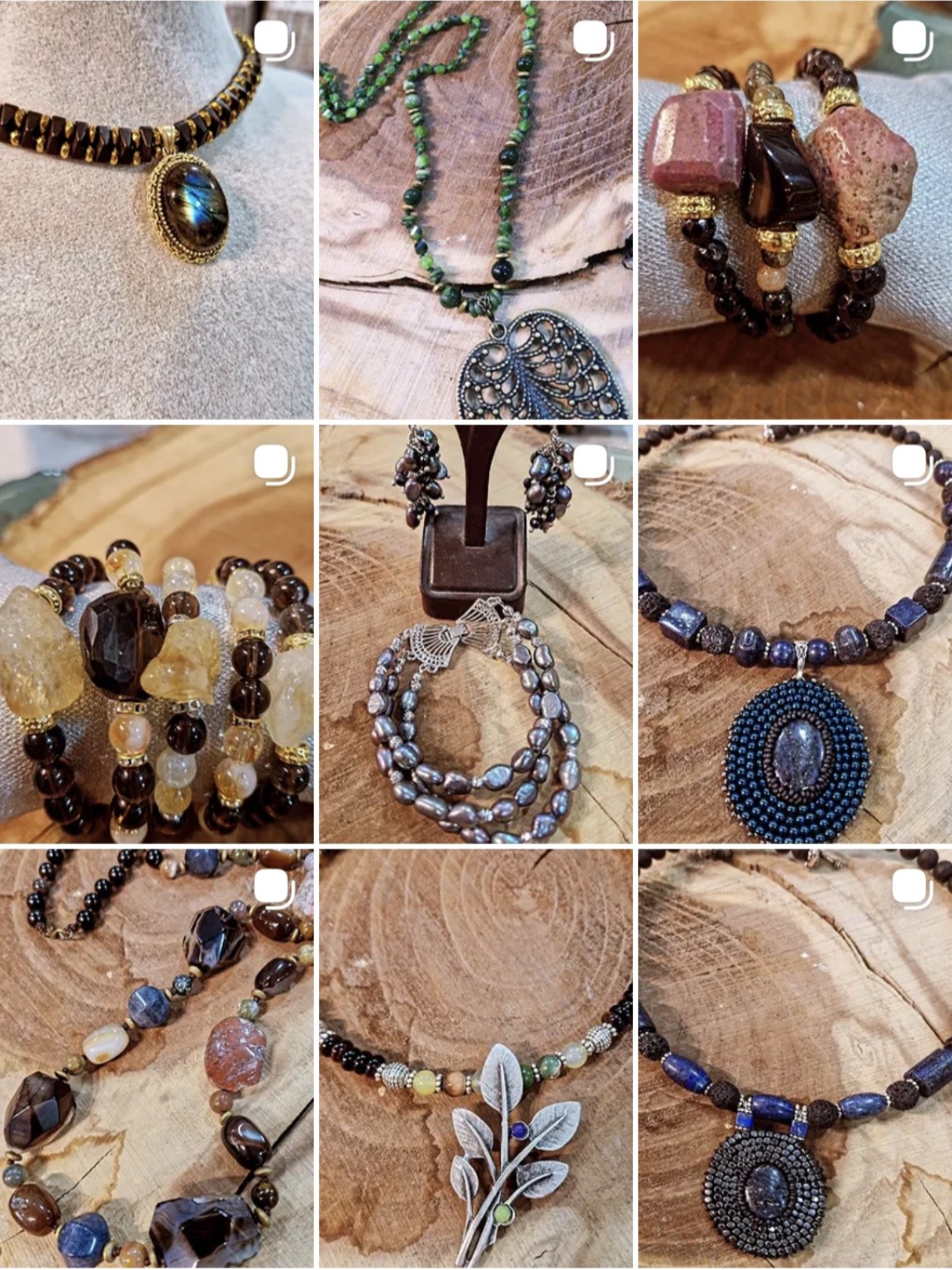 Handmade stone jewellery
